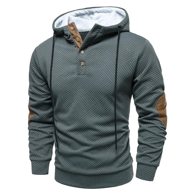 Ethan | Men's Slim-Fit Half-Button Pullover Jumper for Winter