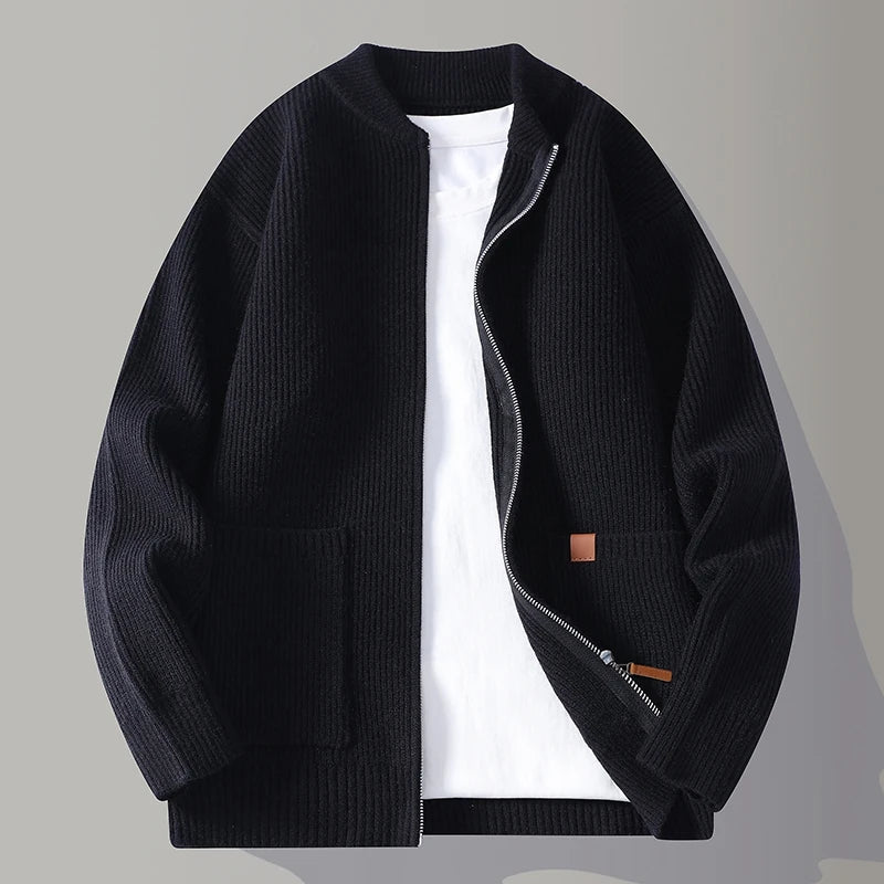 Samuel | Men's Ribbed Knit Jacket for Winter