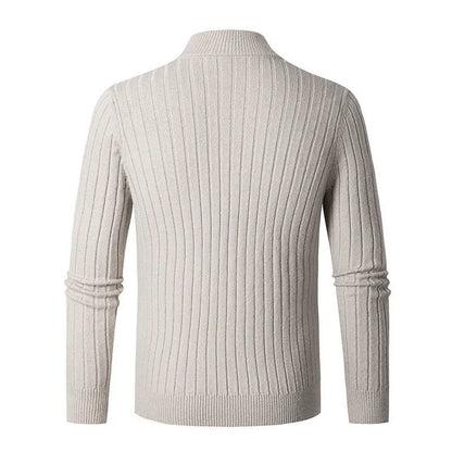 Leo | Men's Slim-Fit Quarter-Zip Sweater
