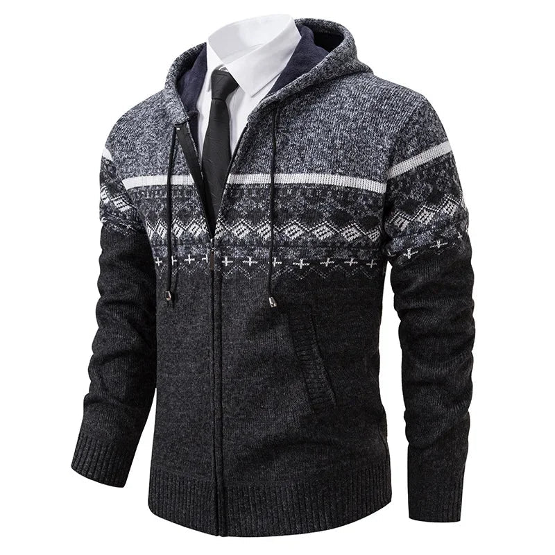 Joseph | Men's Ethnic-Inspired Knit Jacket for Winter