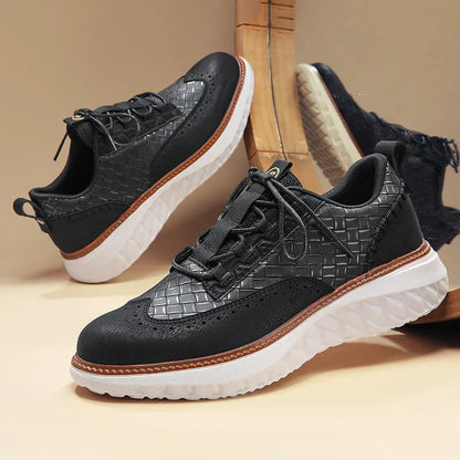 Toby | Men's Breathable Leather Trainers