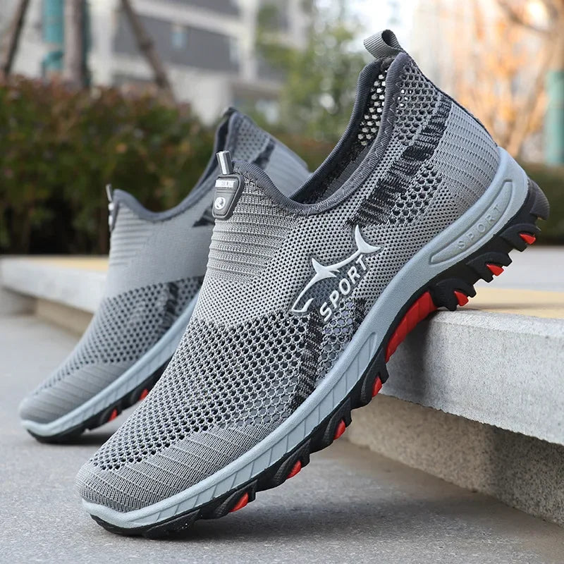 Jacob | Men's Breathable Mesh Slip-On Trainers