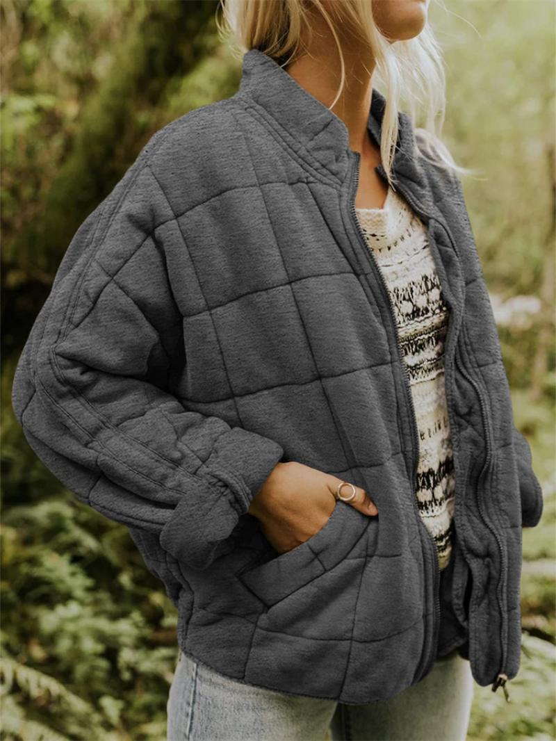 Rasmine | Stylish Quilted Jacket with Sleek Zipper Closure for Winter