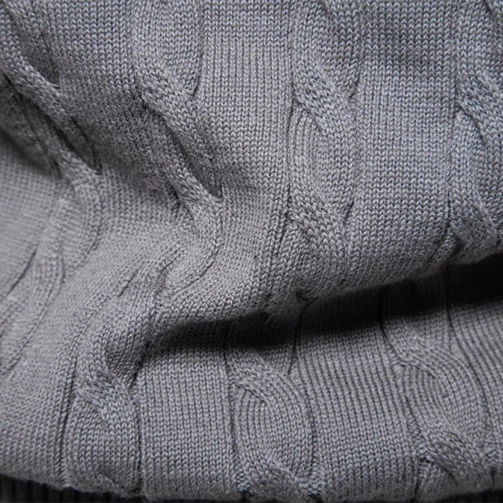 Sebastian | Men's Textured Cable-Knit Jumper for Winter