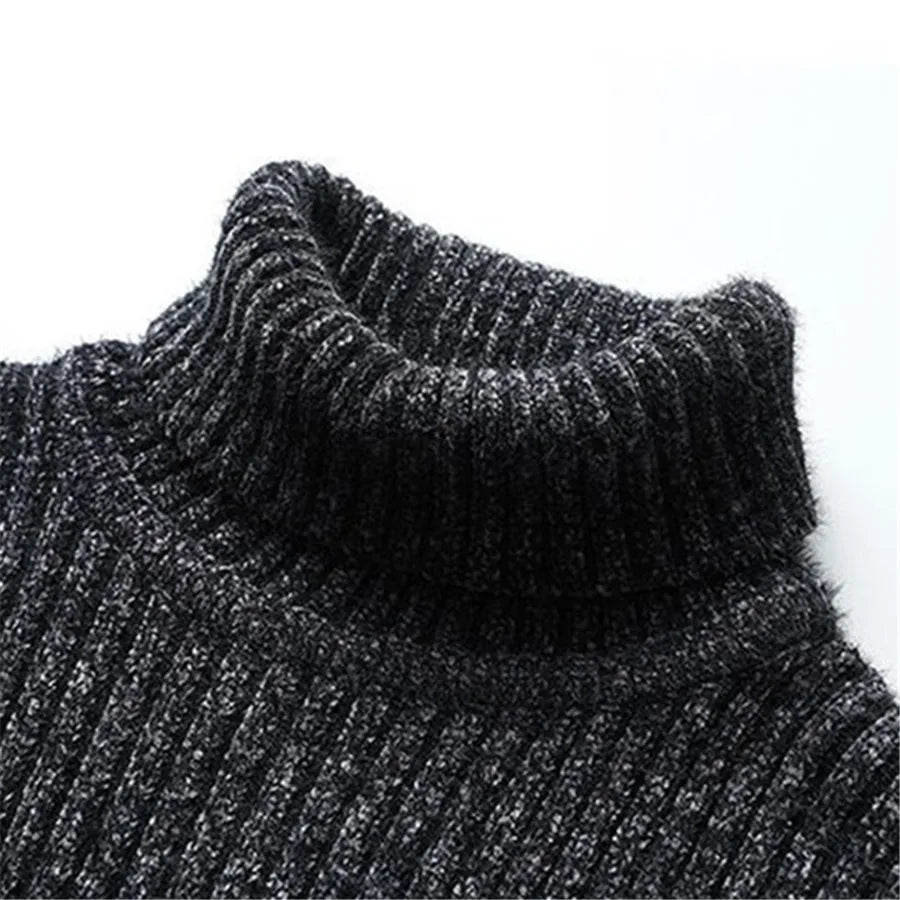 Adam | Men's Rolled-Collar Pullover Jumper for Winter