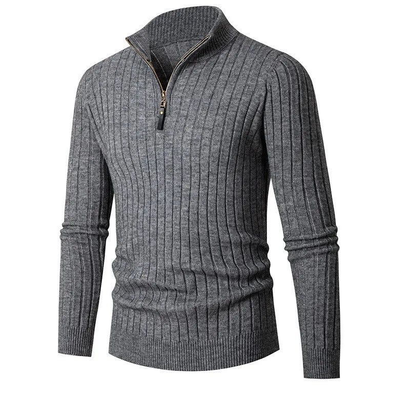 Leo | Men's Slim-Fit Quarter-Zip Sweater
