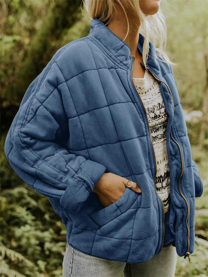 Rasmine | Stylish Quilted Jacket with Sleek Zipper Closure for Winter