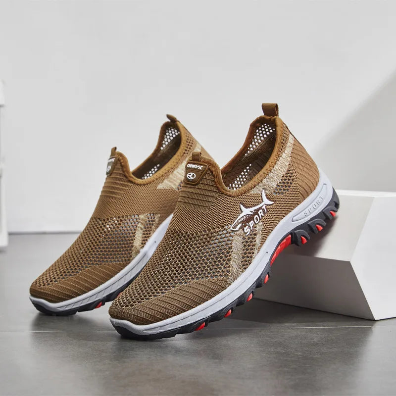 Jacob | Men's Breathable Mesh Slip-On Trainers