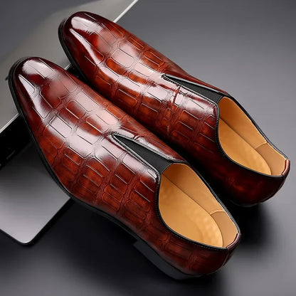 Victor | Men's Stylish Patterned Dress Shoes