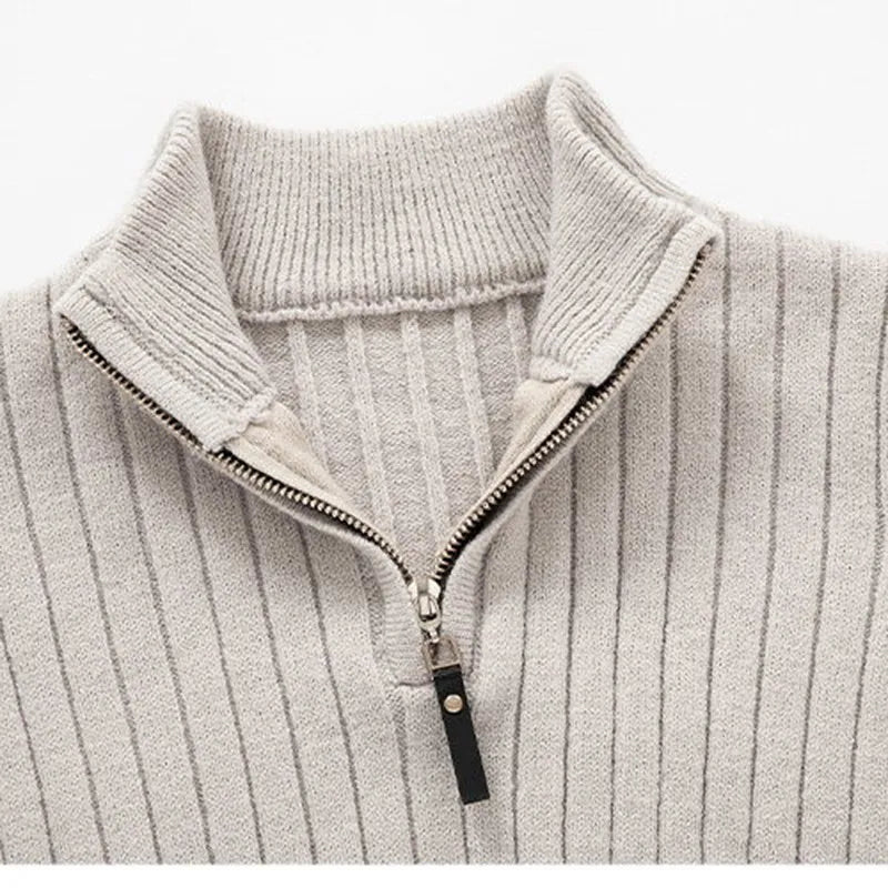 Leo | Men's Slim-Fit Quarter-Zip Sweater