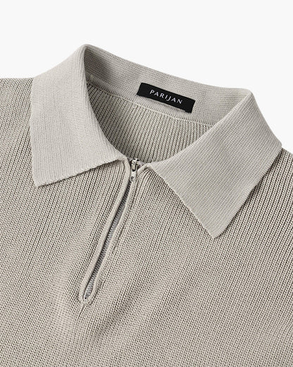 Albie | Men's Textured Zip-Up Jumper for Winter