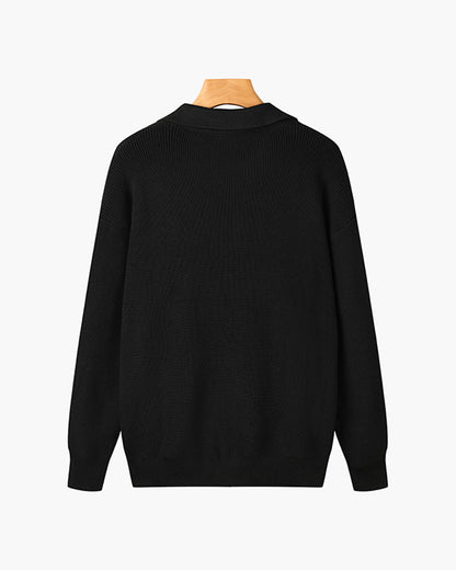 Albie | Men's Textured Zip-Up Jumper for Winter