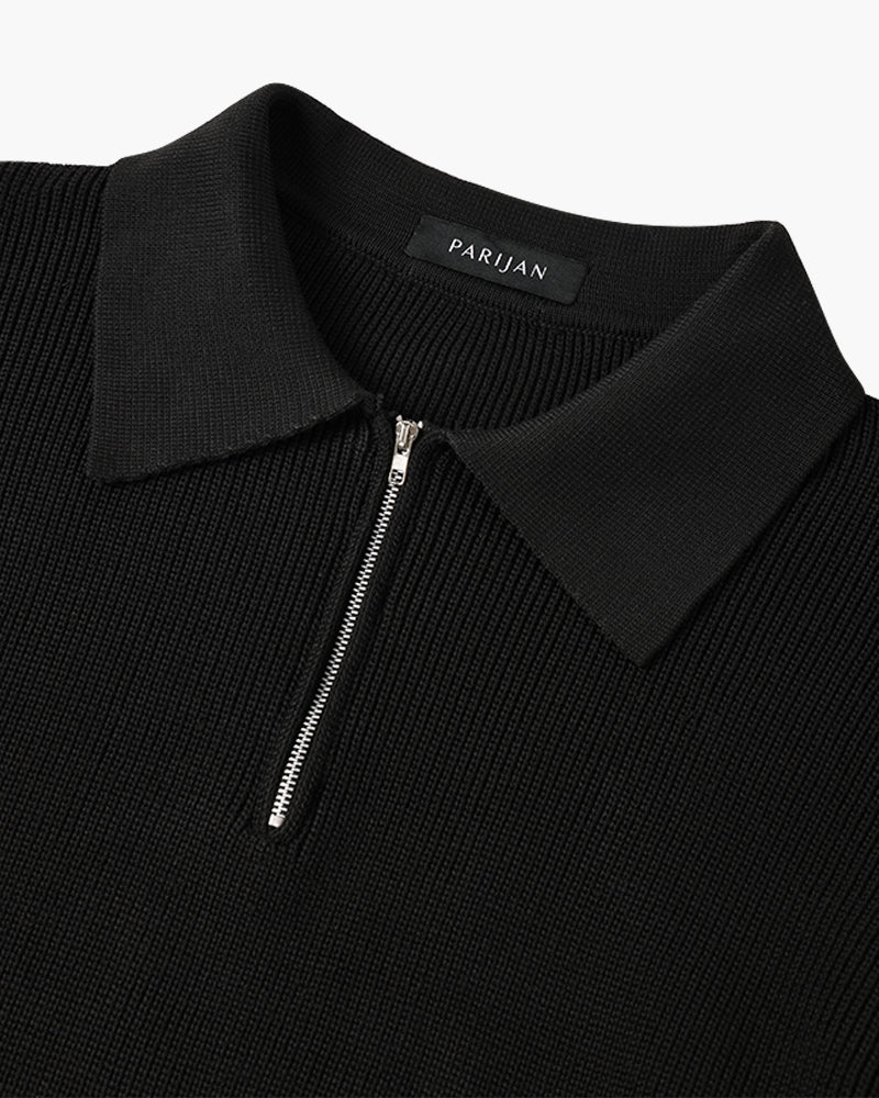Albie | Men's Textured Zip-Up Jumper for Winter