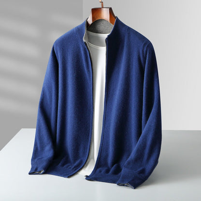 George | Men's Zip-Up Knit Cardigan for Winter