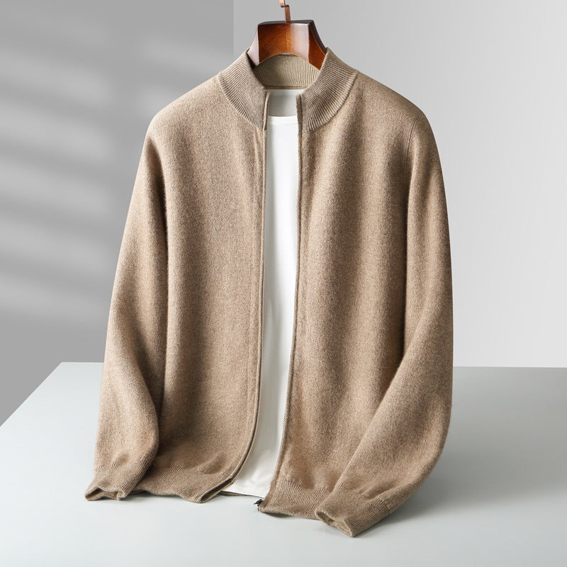 George | Men's Zip-Up Knit Cardigan for Winter