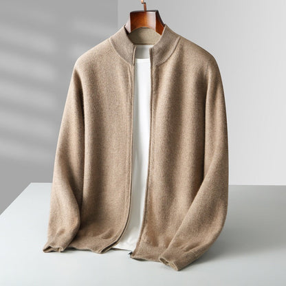 George | Men's Zip-Up Knit Cardigan for Winter