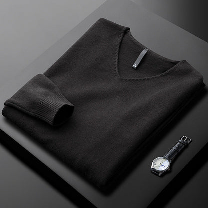 Huxford | Luxurious Cashmere V-Neck Jumper for Winter