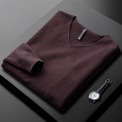 Huxford | Luxurious Cashmere V-Neck Jumper for Winter