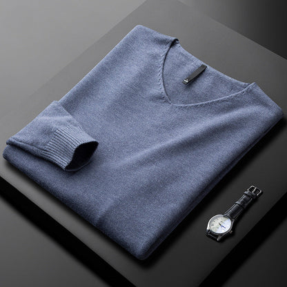 Huxford | Luxurious Cashmere V-Neck Jumper for Winter