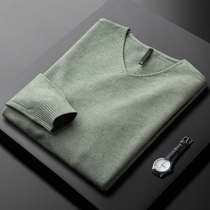 Huxford | Luxurious Cashmere V-Neck Jumper for Winter