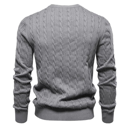 Sebastian | Men's Textured Cable-Knit Jumper for Winter