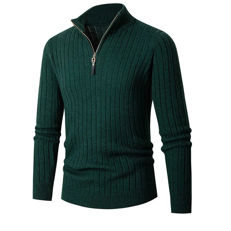 Leo | Men's Slim-Fit Quarter-Zip Sweater