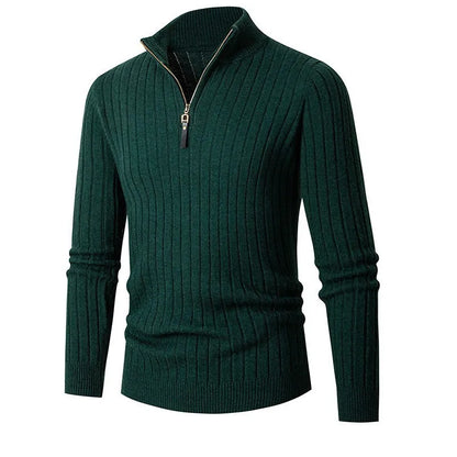 Leo | Men's Slim-Fit Quarter-Zip Sweater