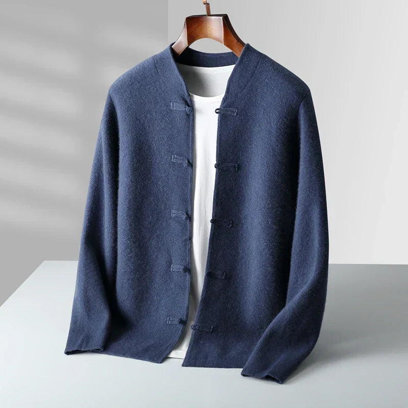 Wade | Luxurious Ribbed Cashmere Cardigan for Winter