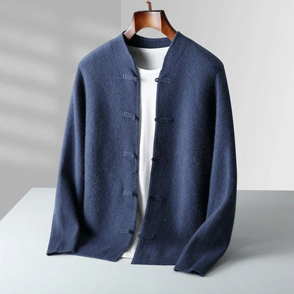 Wade | Luxurious Ribbed Cashmere Cardigan for Winter