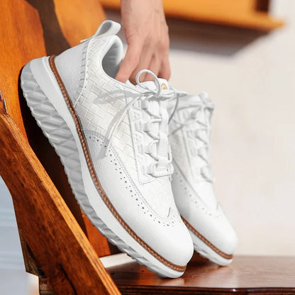 Toby | Men's Breathable Leather Trainers