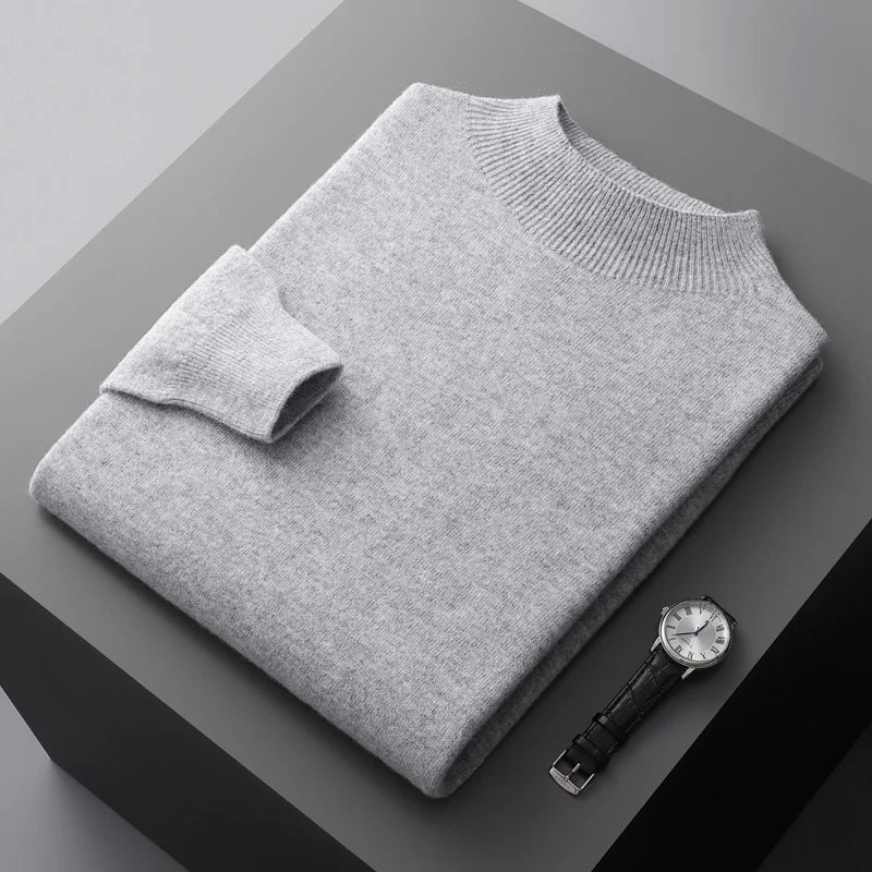 Louie | Men's Stylish Mock Neck Jumper for Winter