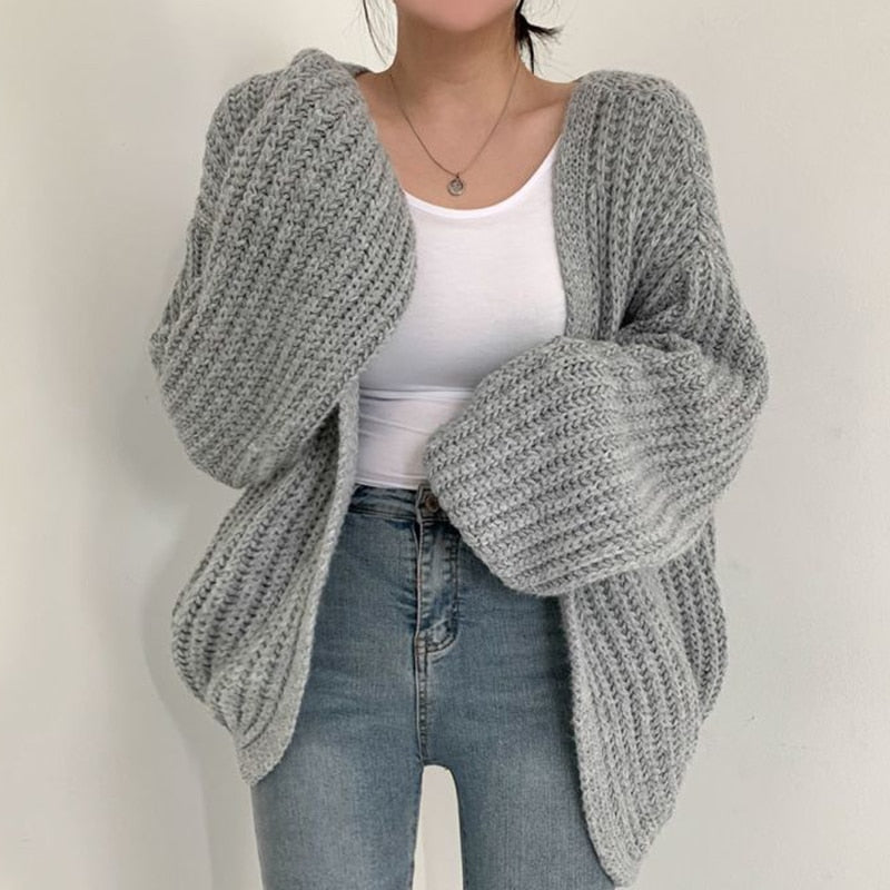 Jemma | Women's Cosy Oversized Open-Front Cardigan for Winter