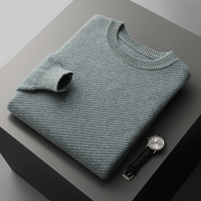 William | Men's Classic Crew Neck Jumper for Winter