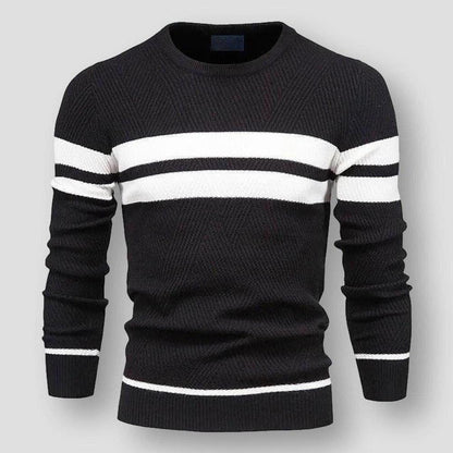 Euan | Men's Striped Nylon Jumper for Winter