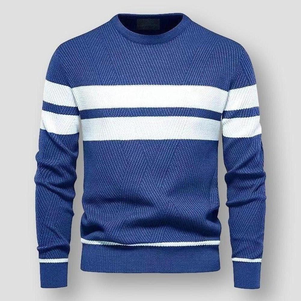 Euan | Men's Striped Nylon Jumper for Winter