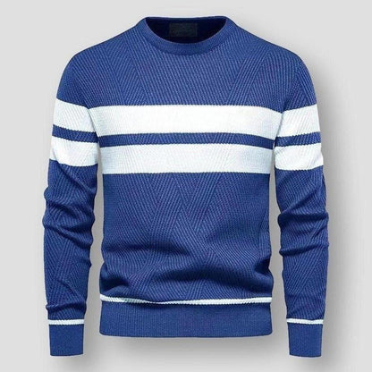 Euan | Men's Striped Nylon Jumper for Winter