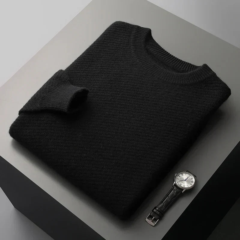 William | Men's Classic Crew Neck Jumper for Winter