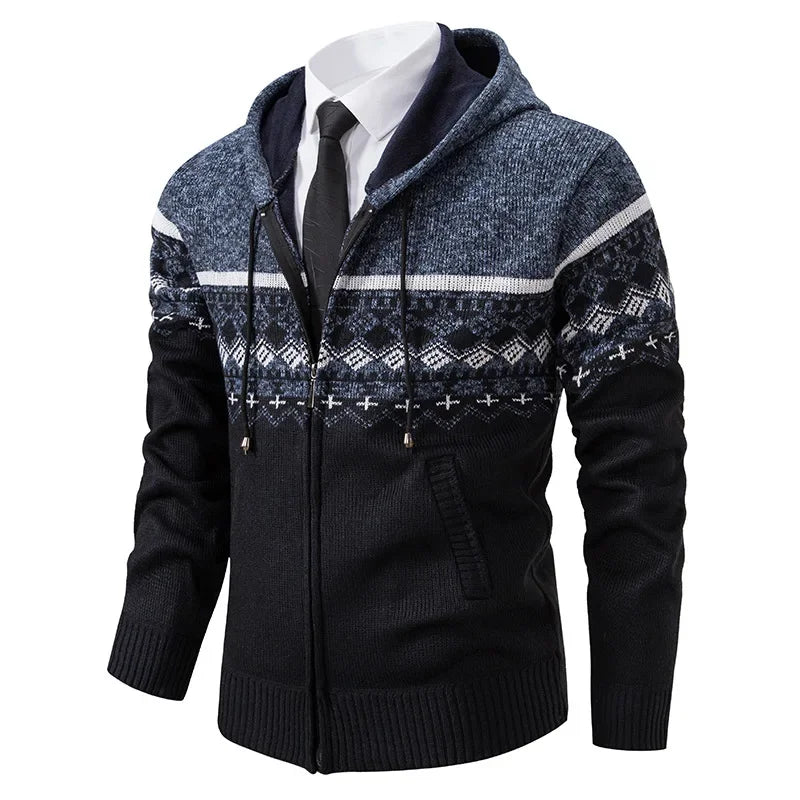 Joseph | Men's Ethnic-Inspired Knit Jacket for Winter
