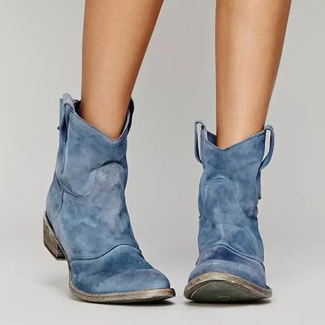 Paloma | Vintage Western Ankle Boots with Timeless Cowboy Style