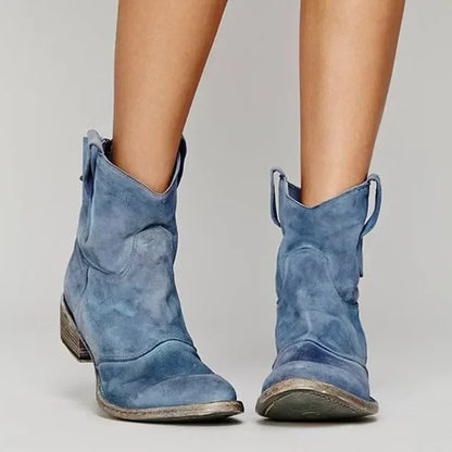 Paloma | Vintage Western Ankle Boots with Timeless Cowboy Style