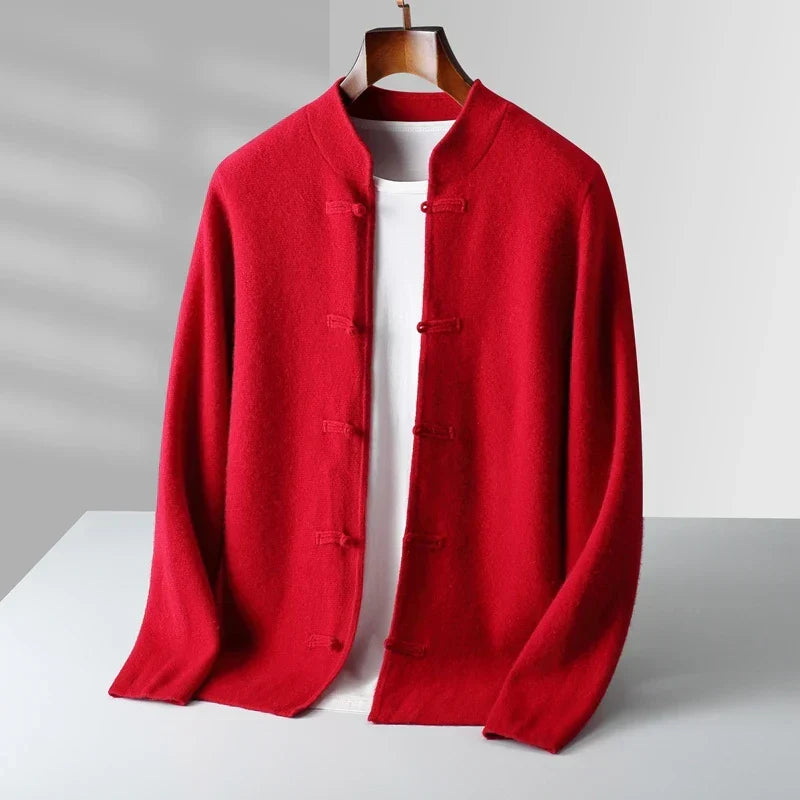 Wade | Luxurious Ribbed Cashmere Cardigan for Winter