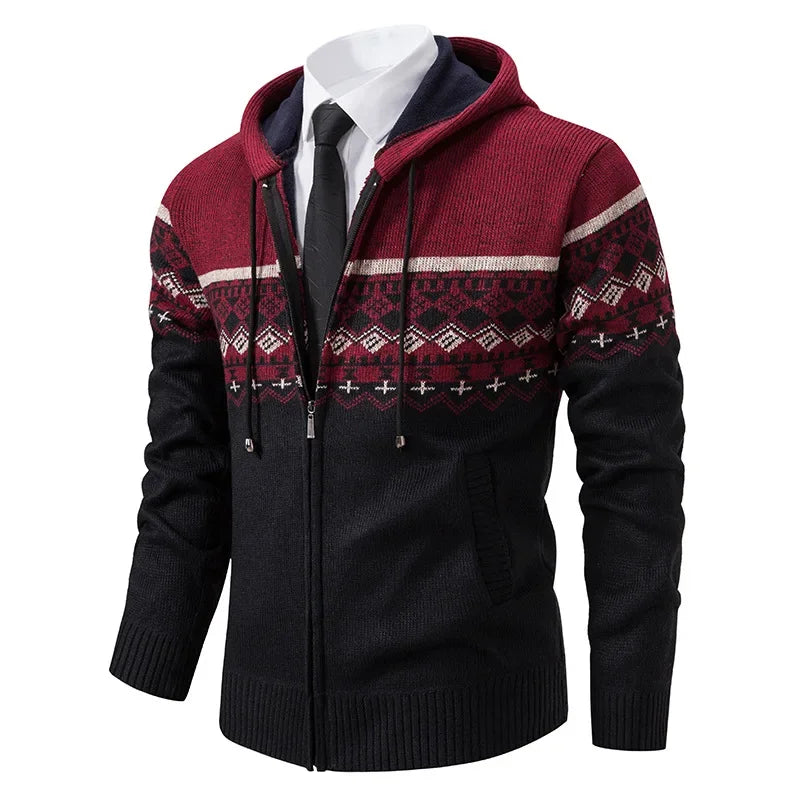 Joseph | Men's Ethnic-Inspired Knit Jacket for Winter