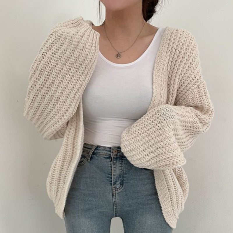 Jemma | Women's Cosy Oversized Open-Front Cardigan for Winter