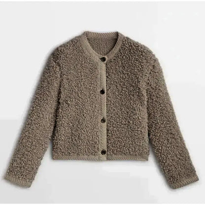 Georgia | Women's Stylish Button-Front Cardigan Jacket for Winter