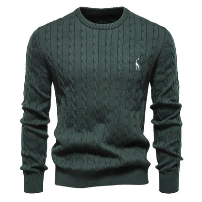 Sebastian | Men's Textured Cable-Knit Jumper for Winter