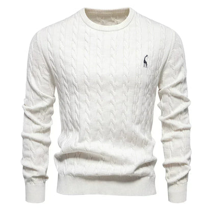 Sebastian | Men's Textured Cable-Knit Jumper for Winter