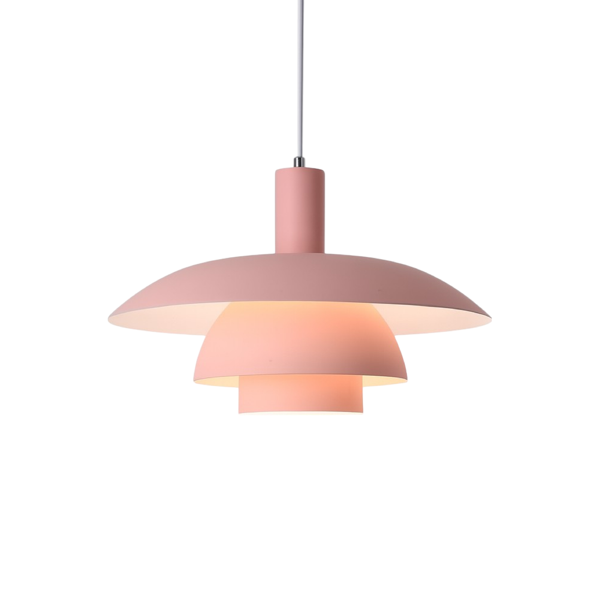 Scandinavian Minimalist Pendant Light with Adjustable Cable | Soft Glow for Kitchen and Dining Spaces