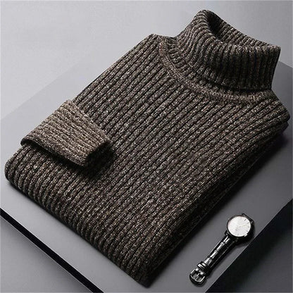 Adam | Men's Rolled-Collar Pullover Jumper for Winter