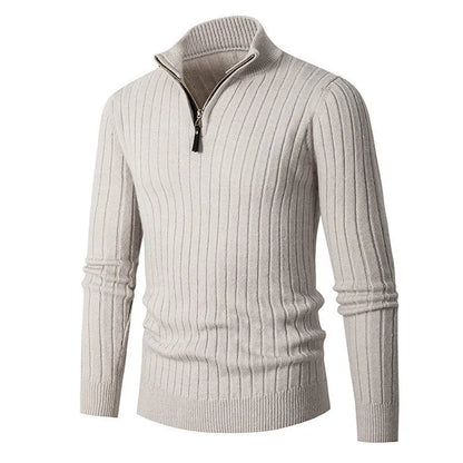 Leo | Men's Slim-Fit Quarter-Zip Sweater