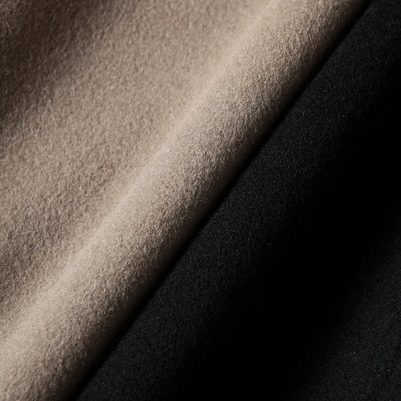 100% Pure Wool Hooded Coat